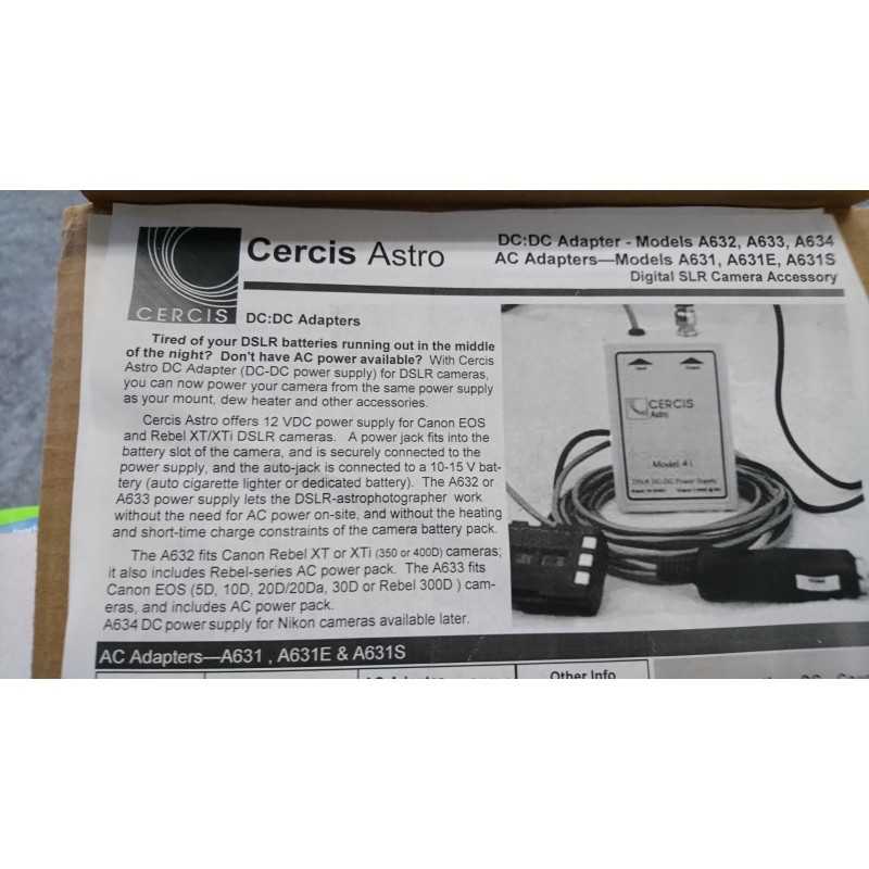 Alimentation secteur (220V AC) pour DSLR Canon,tension de sortie 7.4V DC
