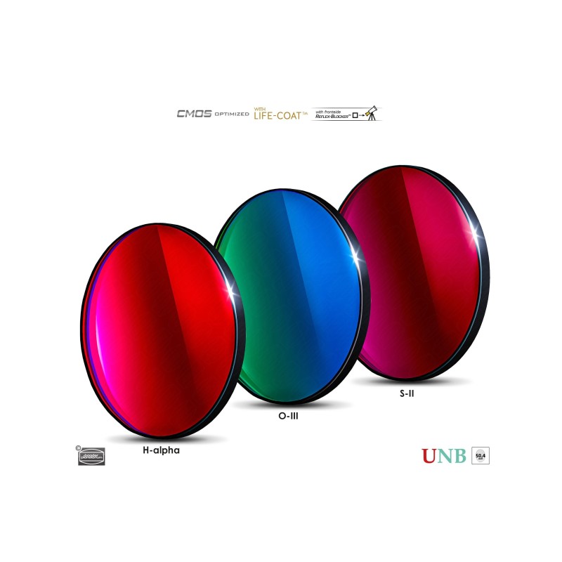 Baader 3.5 / 4nm Ultra-Narrowband Filter-Set – CMOS-optimized (H-alpha / O-III / S-II)