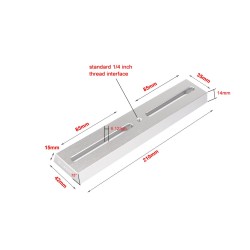 Queue d'aronde type 210 mm Rouge