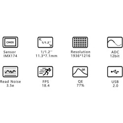 ZWO ASI 174MM Mini USB 2.0 Mono Camera