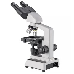 BRESSER Researcher Bino microscope with camera and permanent specimens