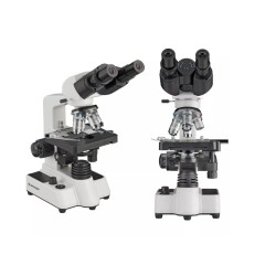 BRESSER Researcher Bino microscope with camera and permanent specimens