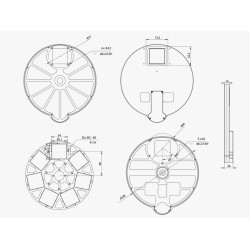7x50mm Square Filter Wheel