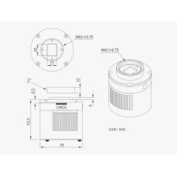ZWO ASI585MM-P - Cooled Monochrome Astrophotography Camera
