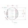 Baader V-Dovetail Clamp 70 mm avec une vis de serrage