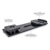 Platine double Baader 8" renforcée 750 mm – pour optiques 20" à 24" (150 kg)