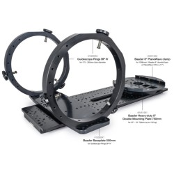 Platine double Baader 8" renforcée 750 mm – pour optiques 20" à 24" (150 kg)