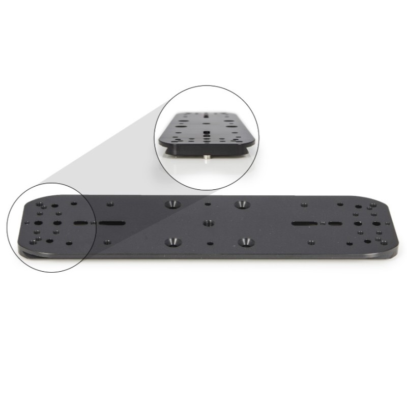 Platine de base Baader 300 mm pour colliers guidescope (Taille I & II) et platine double 3"