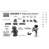 Platine Baader 3" avec mâchoire V et Stronghold