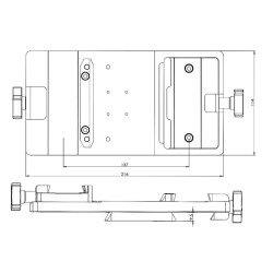 Ioptron systeme machoire dual universel