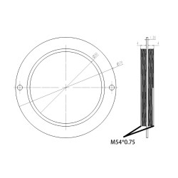 Wanderer Astro M54 male male adapter extension 1.2 mm