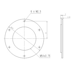 Wanderer Astro M54 female adapter for ETA code WETA54-M54F
